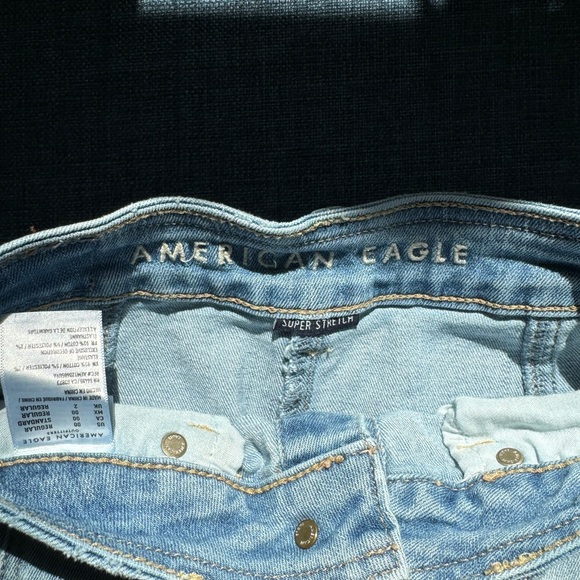 American Eagle Light Wash Denim High Rise Skirt - Picture 3 of 5